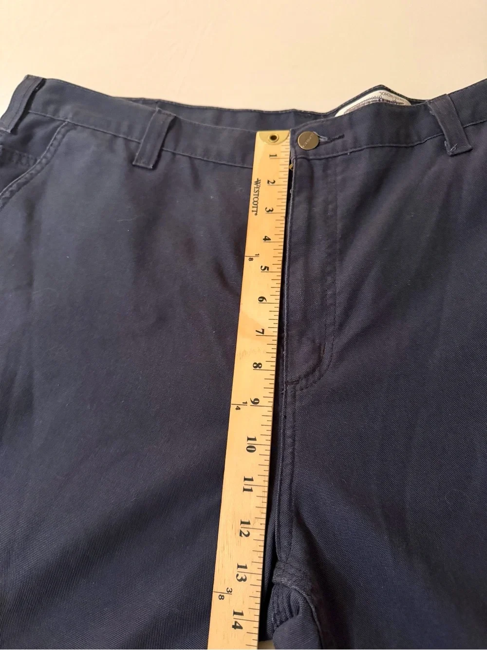 Carhartt Men's Work Pants Blue Size 42x32 Relaxed Fit RN#51374 Dungarees